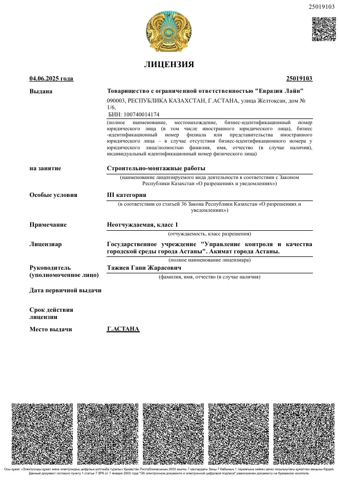 Превью лицензии СМР III категории